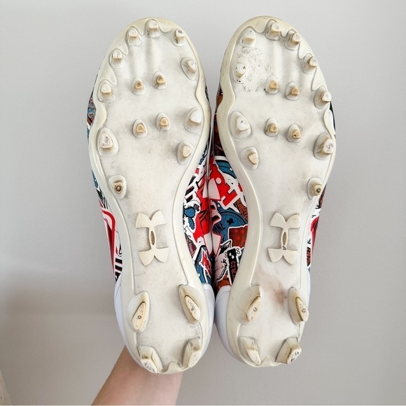 Under Armour Football Cleats Spotlight Limited Edition TEXAS sz 8 - Picture 8 of 9